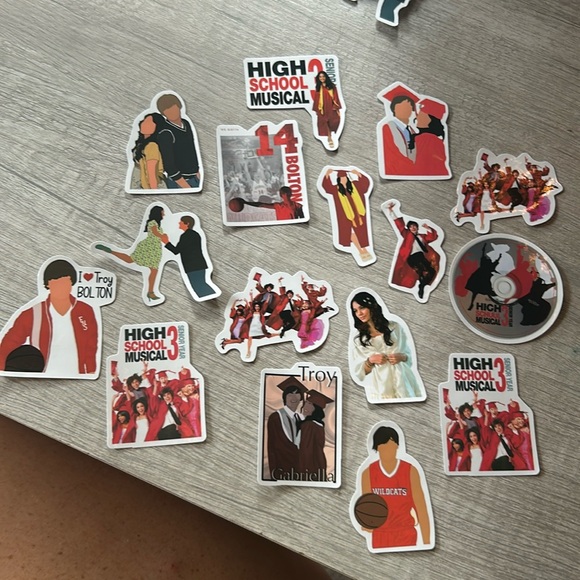 high school musical three senior year graduation set of 16 stickers nwt - Picture 1 of 5